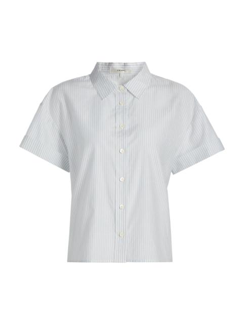 FRAME Women's The Boardwalk Stripe Shirt - Ocean Blue Multi