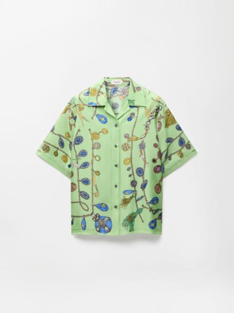 VERSACE Printed Silk Twill Shirt