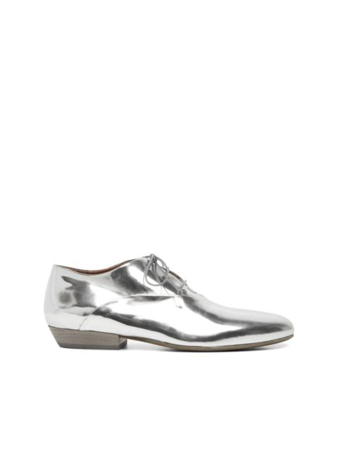 Marsèll metallic leather oxford shoes