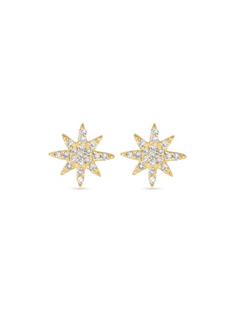 STONE AND STRAND Mini Pave Northern Star Studs