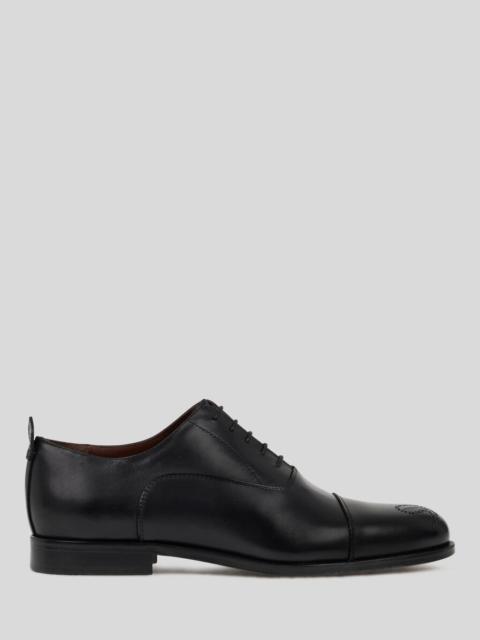 Etro LEATHER OXFORD SHOES WITH PAISLEY DETAILS
