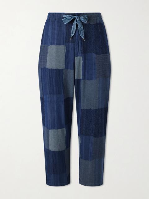 Kapital Tugihagi Straight-Leg Patchwork Cotton Drawstring Trousers