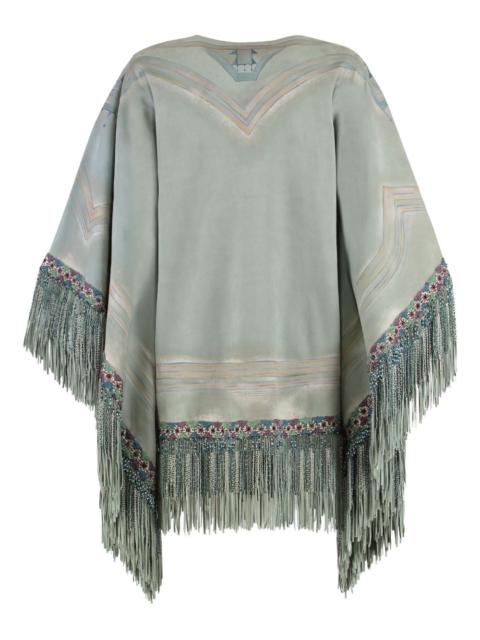 Etro beaded-fringe poncho