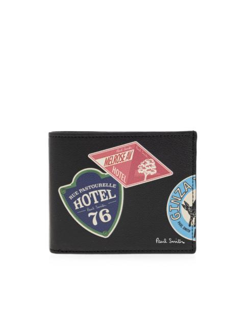 Paul Smith graphic-print leather wallet