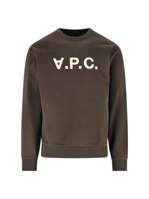 A.P.C. ORGANIC COTTON LOGO SWEATSHIRT