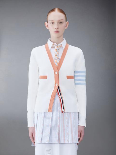 Thom Browne 4-Bar-stripe cotton cardigan