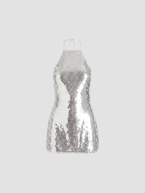 RETROFÊTE Women's Jawa Sequin Halterneck Mini Dress - Greige