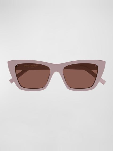 SAINT LAURENT Cat-Eye Acetate Sunglasses