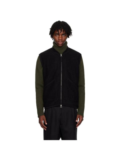 Universal Works Black Zip Vest