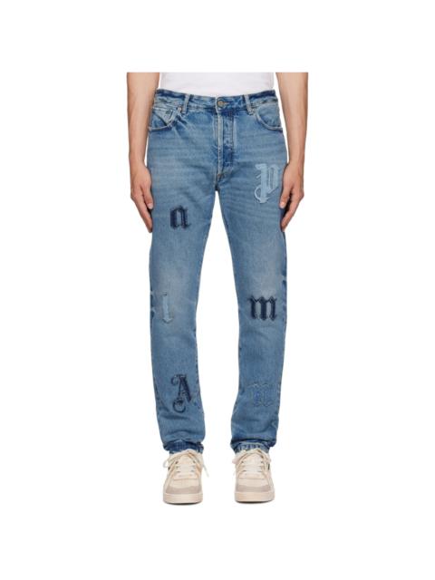 Palm Angels Blue Patch Jeans