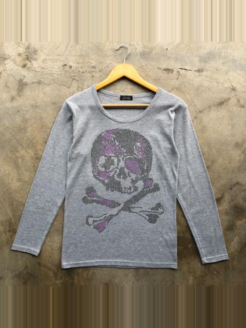 Other brands Tornado Mart - 2000s distressed PARK STREET skull studed punk poem tshirt