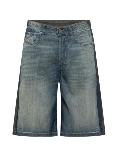Diesel DE-SIRE two-tone denim shorts