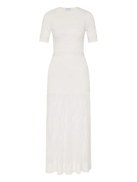REBECCA VALLANCE Liana midi ribbed dress