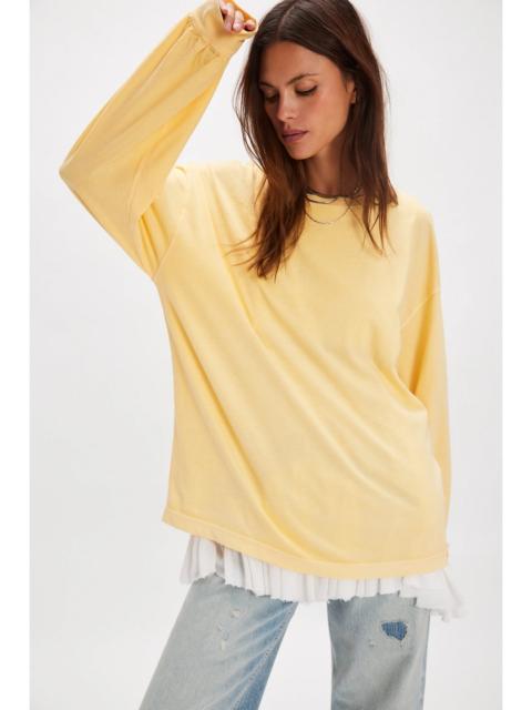FREE PEOPLE We The Free Perfect Oversized Long Sleeve Top
