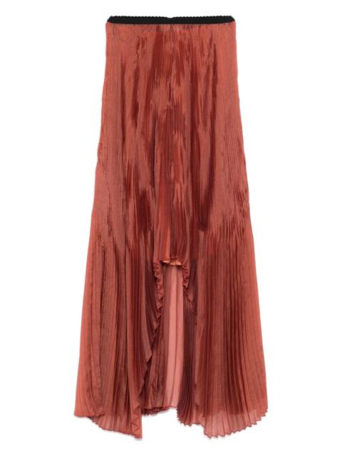 forte_forte pleated asymmetric skirt
