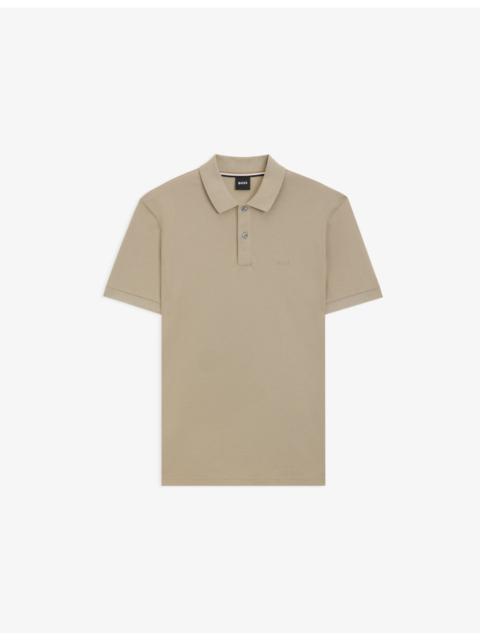 Logo-Embroidered Short-Sleeve Cotton Polo