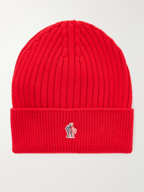 Moncler Grenoble Logo-Embroidered Virgin Wool Beanie