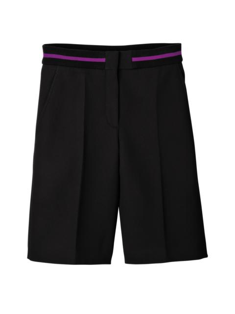 Longchamp Bermuda shorts Black - Double faced
