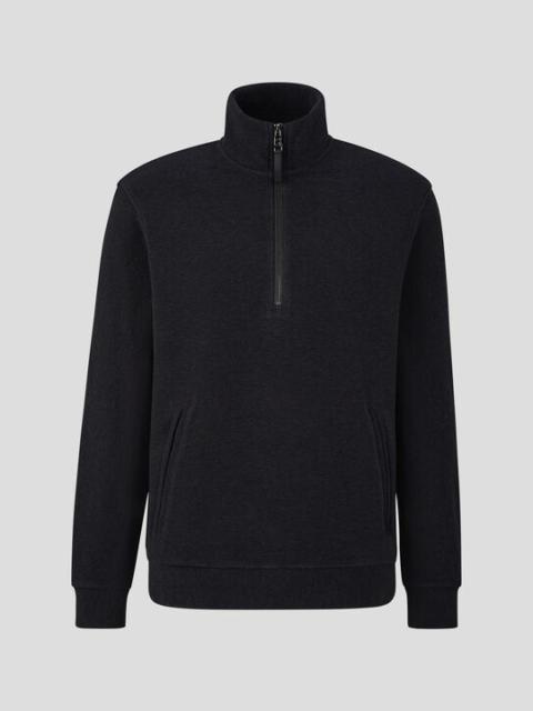 BOGNER Edvin Half-zip sweatshirt in Black