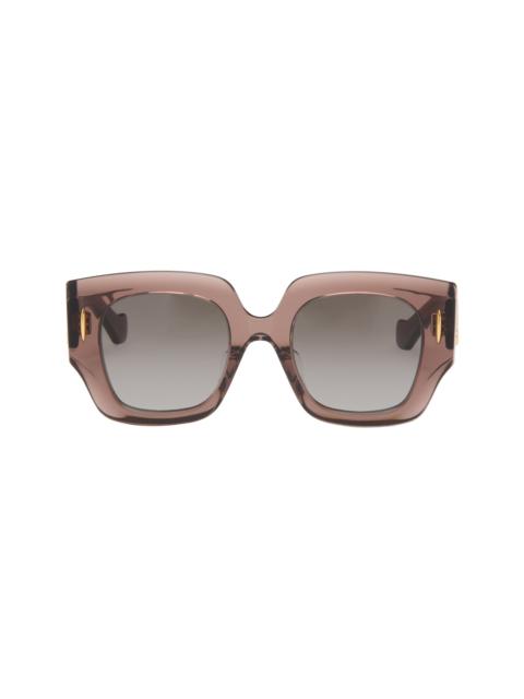 Loewe Brown Anagram Square Sunglasses