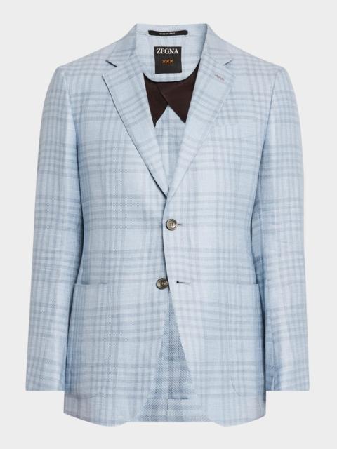 ZEGNA Men's Large Check Sport Coat