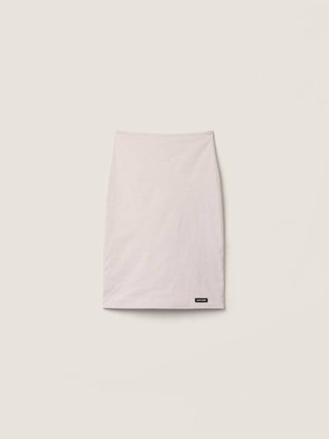 Miu Miu Stretch poplin skirt