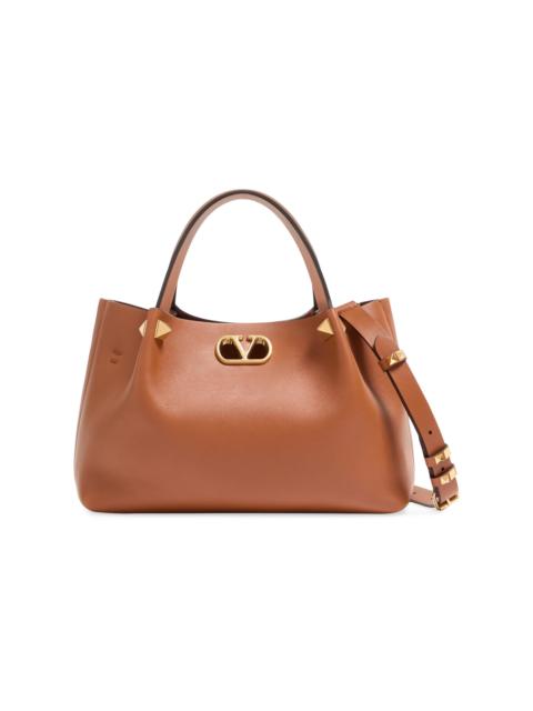 Valentino Women's Small Soft Leather Top Handle Bag - Hazelnut