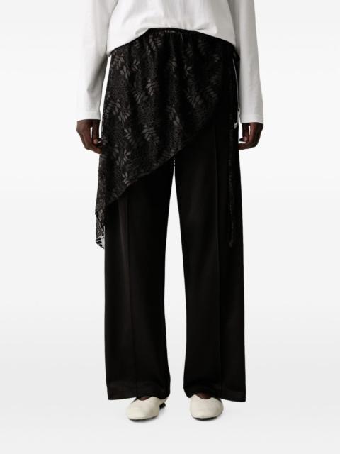 adidas lace-overlay track pants