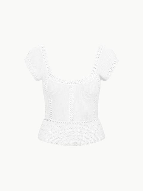 STAUD YARA TOP WHITE