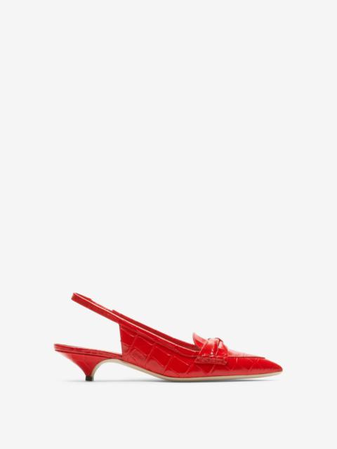 N°21 BOW-EMBELLISHED SLINGBACK PUMPS