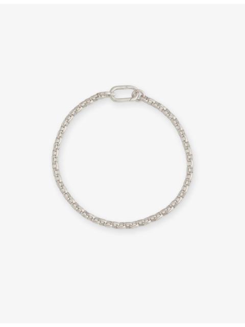 TOM WOOD Lee Thick Rhodium-Plated 925 Sterling Silver Bracelet