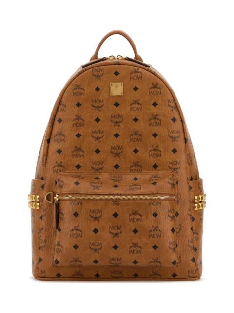 MCM Printed Canvas Backpack