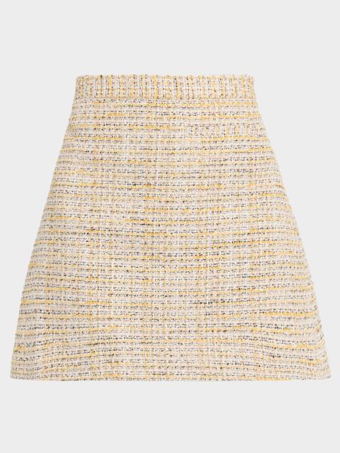 Theory A-Line Tweed Mini Skirt