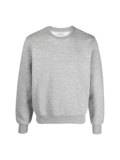 mélange-effect crew-neck sweatshirt