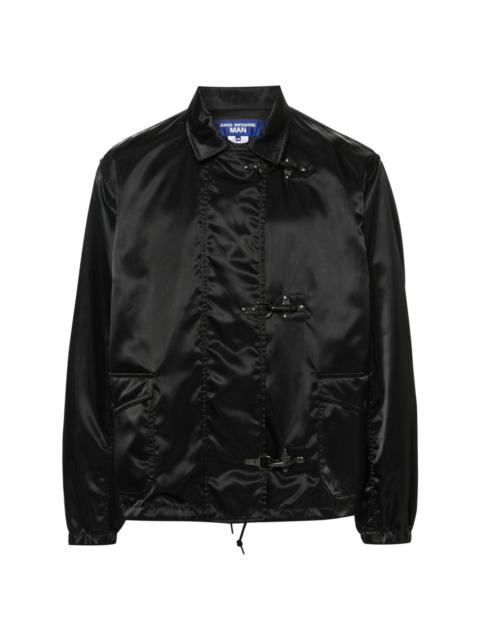 classic-collar zip-up jacket