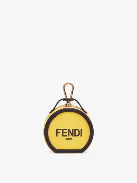 FENDI Yellow leather charm