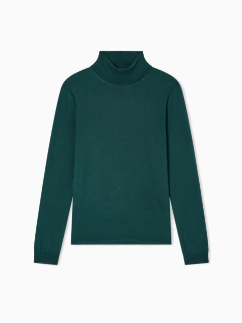 GIORGIO ARMANI CASHMERE MOCK-NECK JUMPER