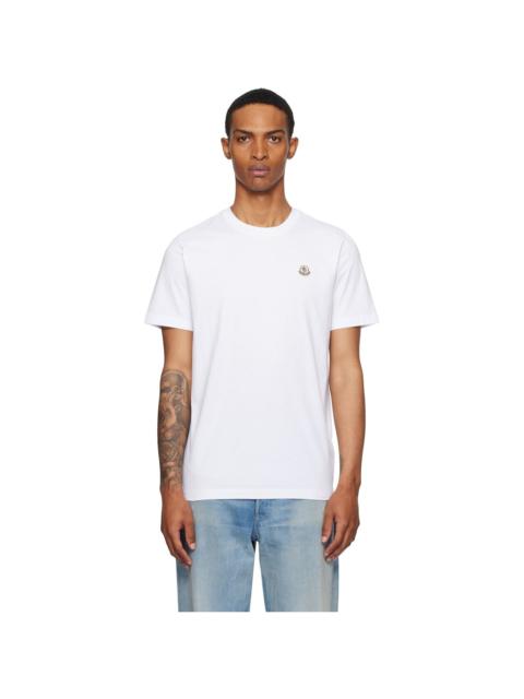 Moncler Three-Pack White Logo Patch Cotton T-shirts