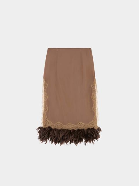 16ARLINGTON VELINO MIDI SKIRT IN SATIN