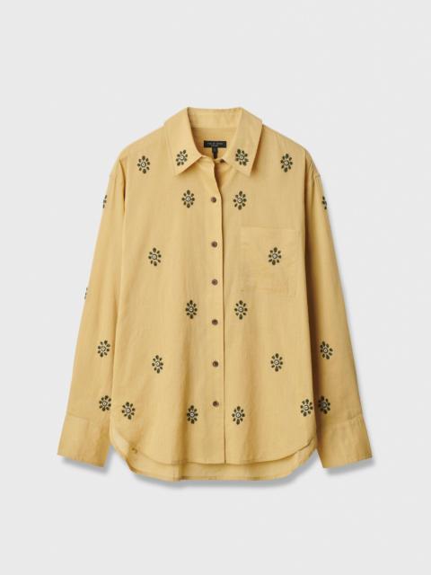 rag & bone Connie Embroidered Cotton Shirt