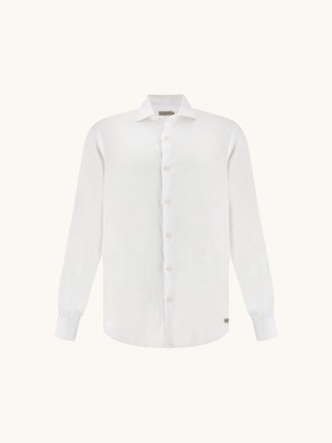 Paul & Shark GARMENT‑DYED LINEN SHIRT