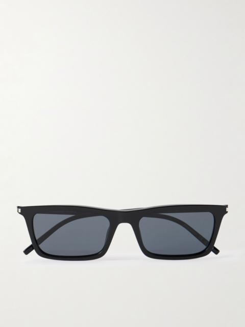 SAINT LAURENT Betty Square-Frame Acetate Sunglasses Black