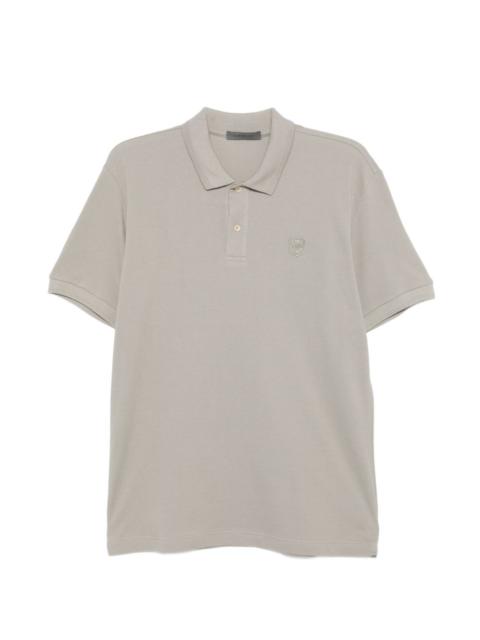 CORNELIANI logo-patch polo shirt