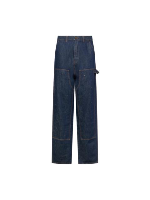 KUSIKOHC Kusikohc Workwear Multi-Rivet Denim Jeans Blue