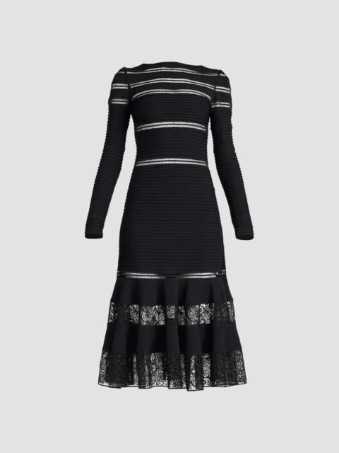 TADASHI SHOJI Women's Tiered Pleated Cocktail Dress - Black