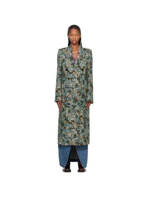 Dries Van Noten Multicolor Gobelin Coat