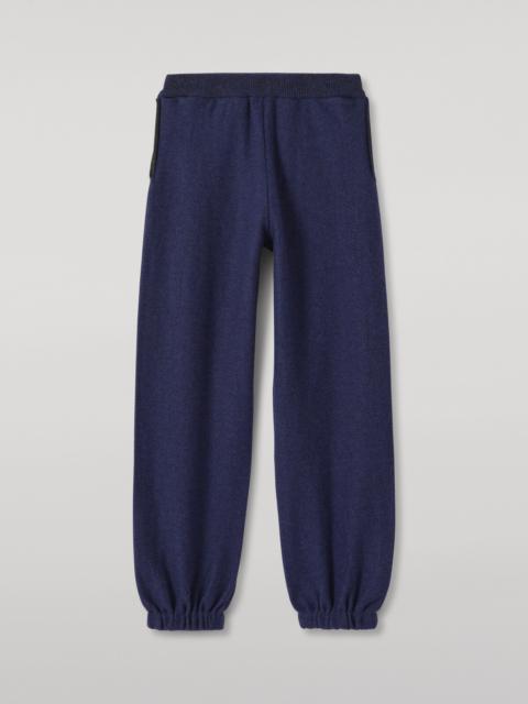 Johnstons of Elgin Reel Blue Cashmere Trousers