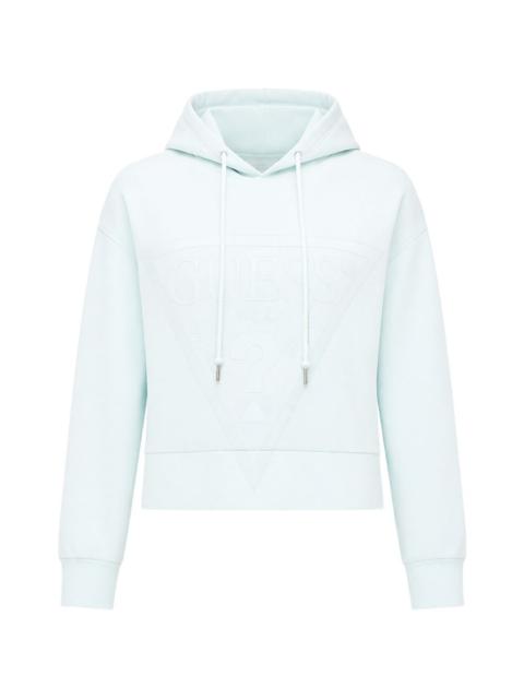 GUESS USA logo-print long-sleeve hoodie