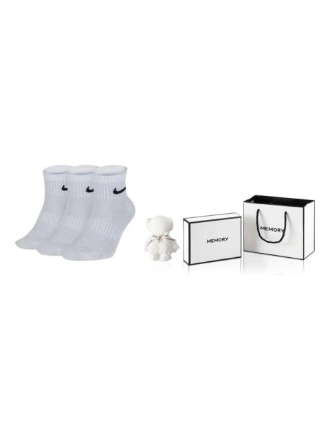 Nike Nike Everyday Lightweight Mid Tops Training Socks Unisex White SX7677-100