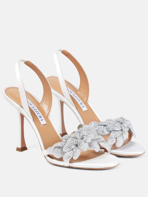 Galactic Flower 95 embellished sandals